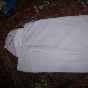 Mami Brazil KITTY HOODED TOWEL PINK Child Size Polyester USED